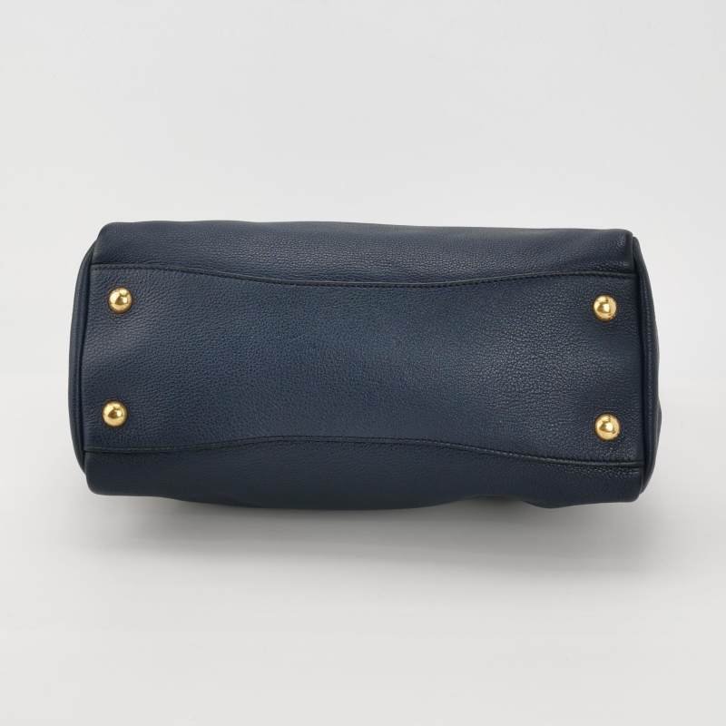 Prada Galleria殺手包大號牛皮純色三角徽標斜挎包單肩包-5