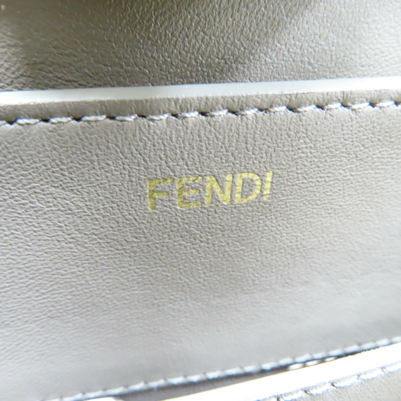 咖灰色 羊皮 Peekaboo ISeeU Medium 兩用包【FENDI 芬迪】 8BN321-7