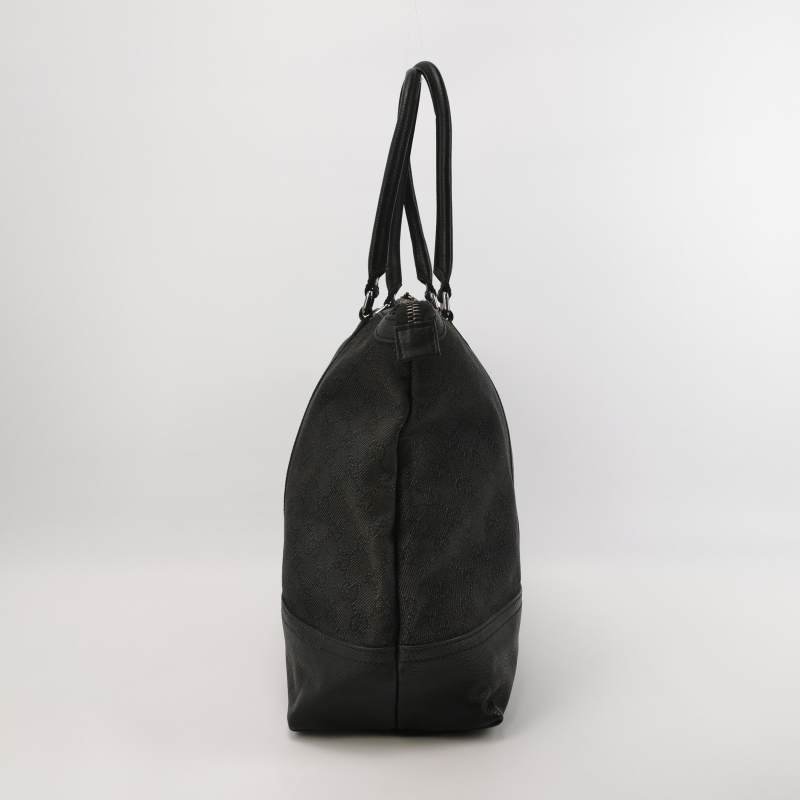 Gucci牛皮帆布雙G老花拉鏈單肩包-2