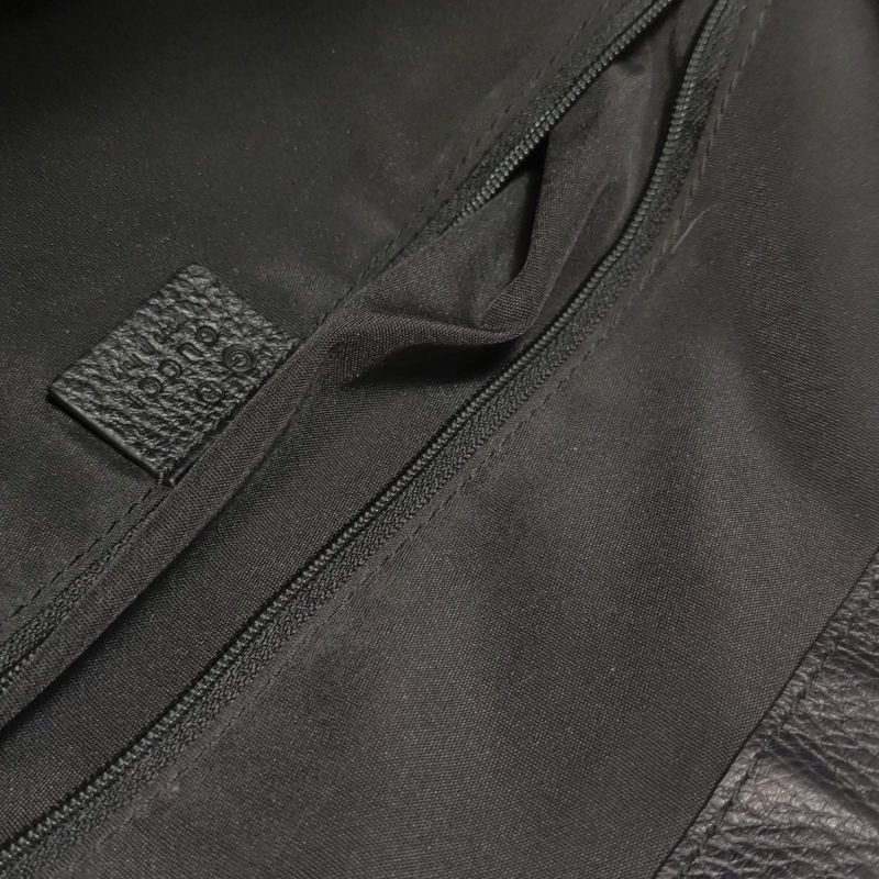 Gucci牛皮帆布雙G老花拉鏈單肩包-8