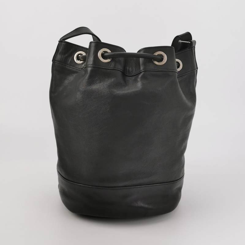 Saint Laurent Rider牛皮純色拉鏈斜挎包-4