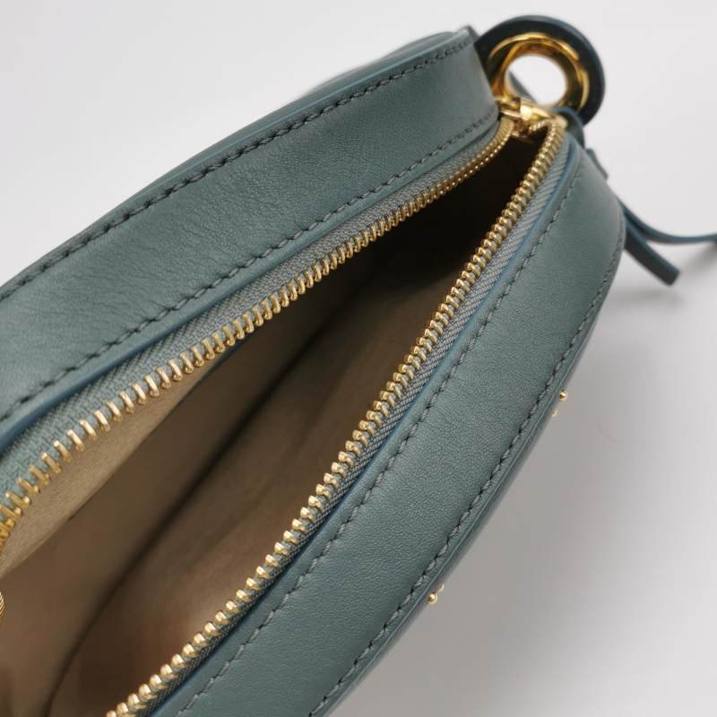 Chloe牛皮字母logo小馬圖案斜挎包單肩包-6