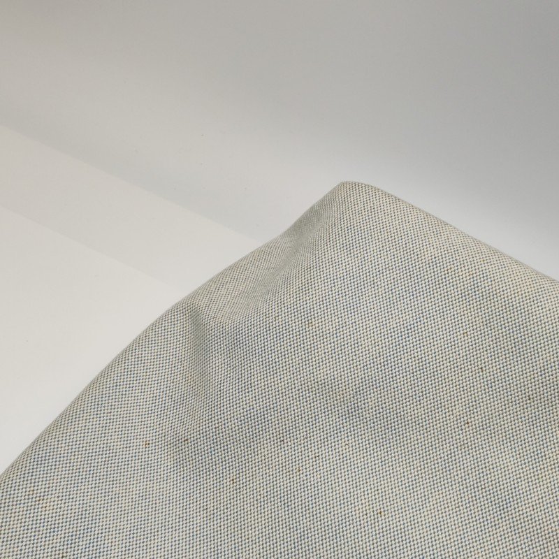 Hermes Jardinier單肩包Clemence(TC)牛皮帆布銀扣75牛仔藍米白色-19