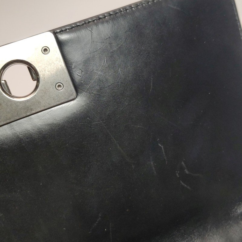 Chanel Leboy季節限定款中號牛皮撞色方形雙C鎖扣單肩包-9