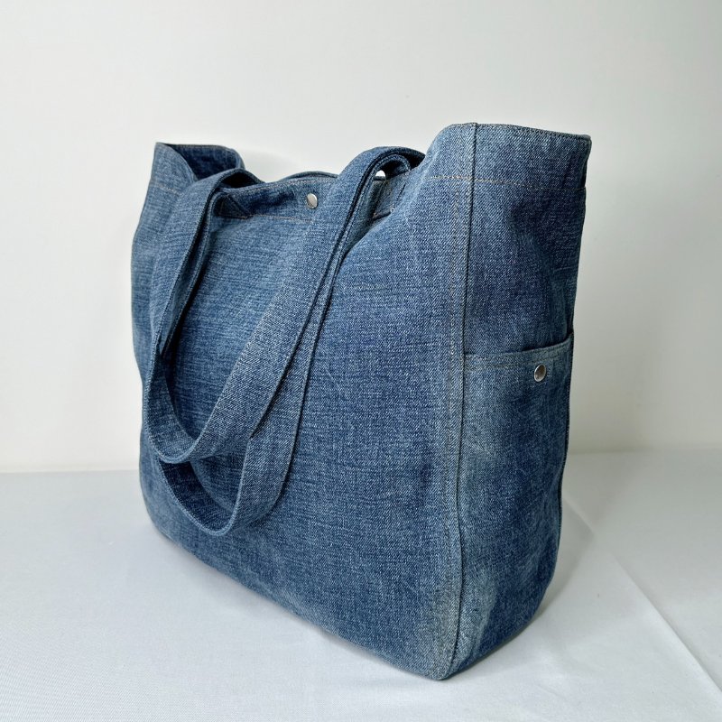 CELINE CABAS大號牛仔托特包-4