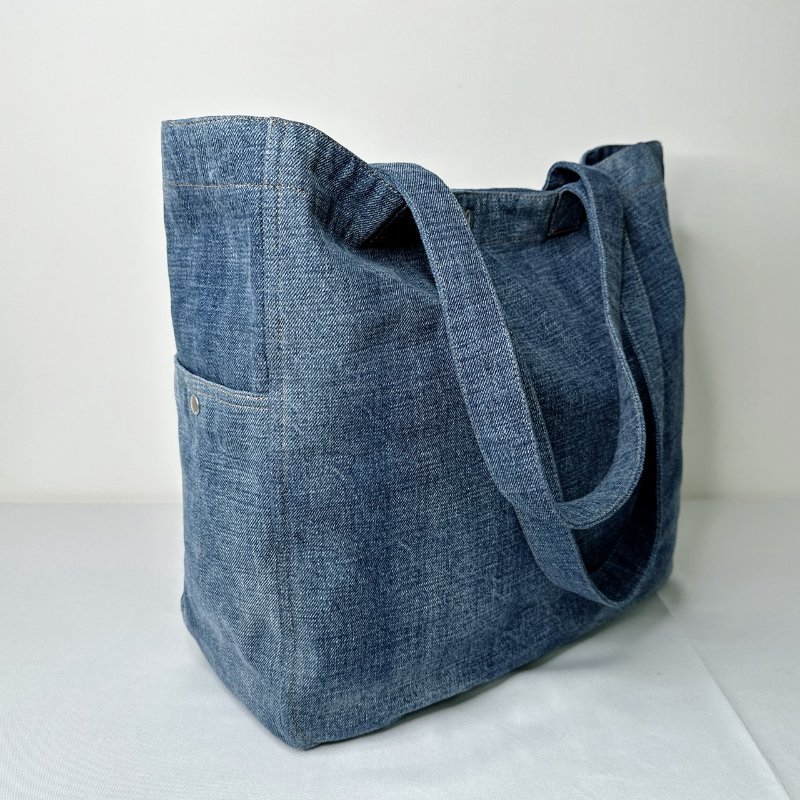 CELINE CABAS大號牛仔托特包-5