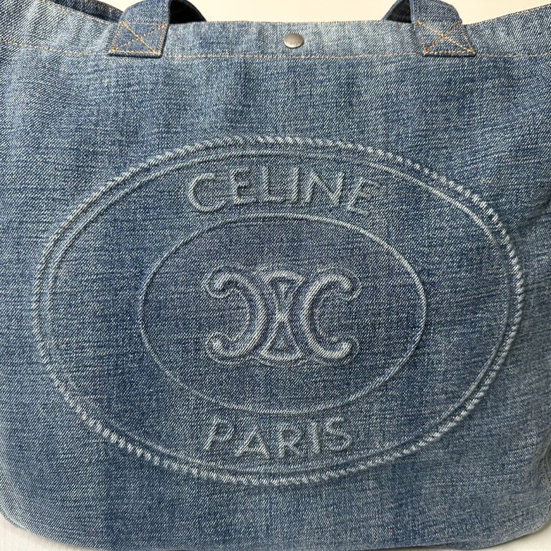 CELINE CABAS大號牛仔托特包-7