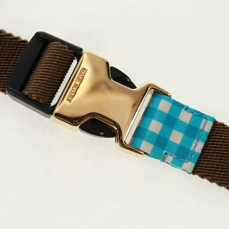 【日本直送】FENDI Mamma Baguette 肩背包 尼龍材質 淺藍色 金色 正品 158965V-7