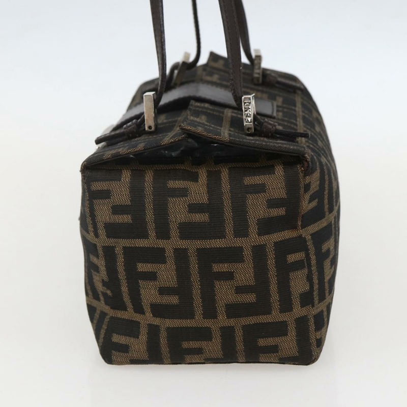 【日本直送】FENDI Zucca帆布Mamma Baguette手袋 棕色/黑色 正品 159303V-3