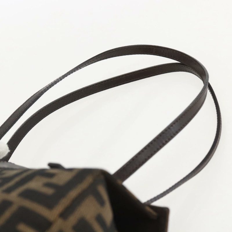 【日本直送】FENDI Zucca帆布Mamma Baguette手袋 棕色/黑色 正品 159303V-7