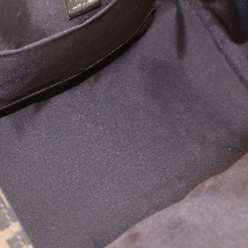 【日本直送】FENDI Zucca帆布Mamma Baguette手袋 棕色/黑色 正品 159303V-9