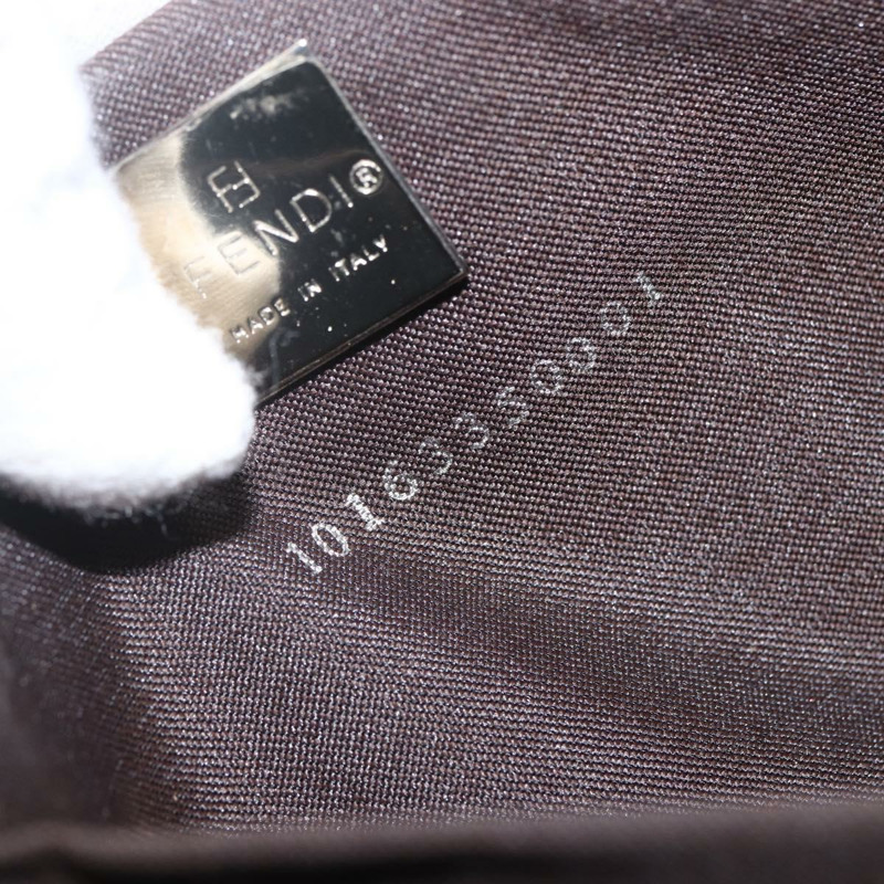 【日本直送】FENDI Zucca帆布Mamma Baguette手袋 棕色/黑色 正品 159303V-10