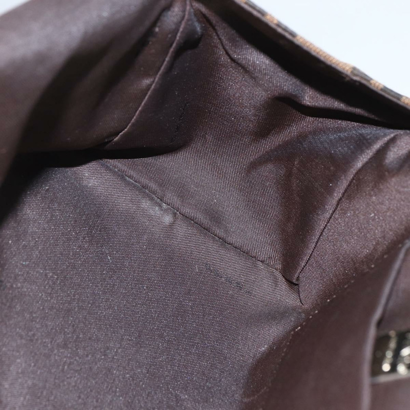 【日本直送】FENDI Zucca帆布Mamma Baguette手袋 棕色/黑色 正品 159303V-19