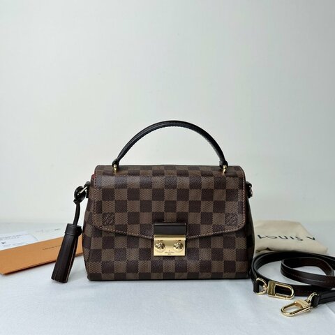 LV Croisette棋盤格手提斜背包