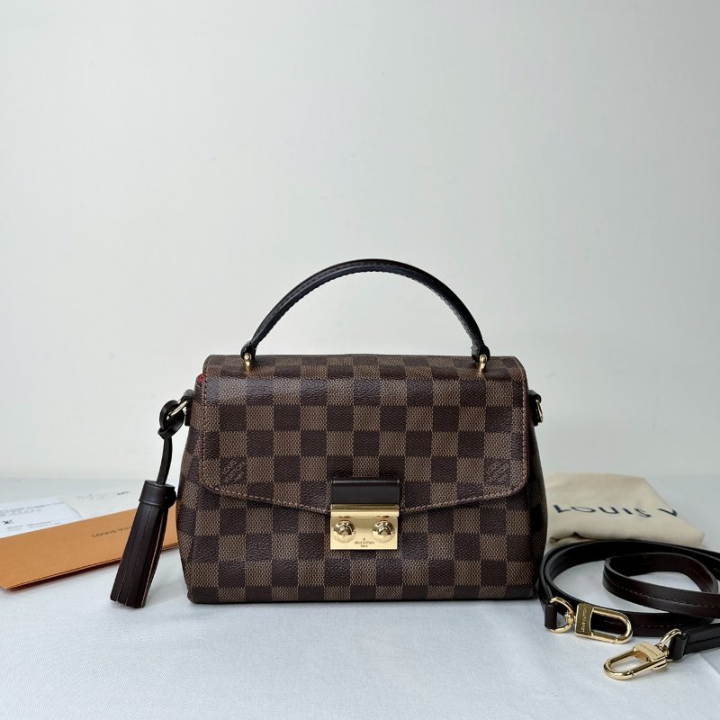 LV Croisette棋盤格手提斜背包-0