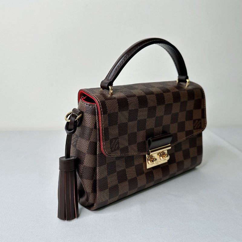LV Croisette棋盤格手提斜背包-3