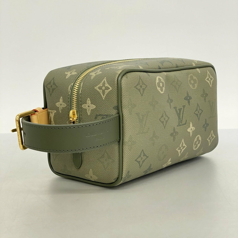 路易威登 Monogram Surplus Dopp Kit 手提包 M26963 卡其綠色 男士-1