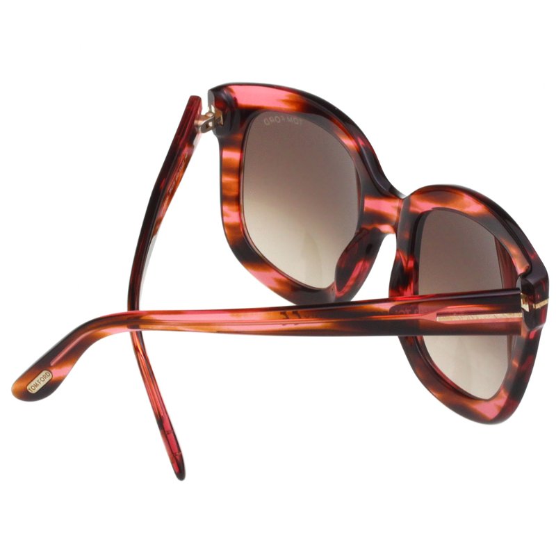 TOM FORD太陽眼鏡(透明紅豹紋色)-2