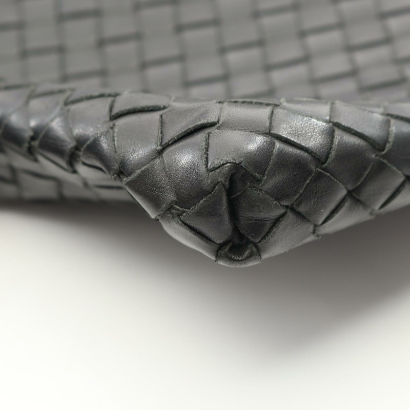 BOTTEGA VENETA Intrecciato 小號斜背包 276357 皮革 黑色-5