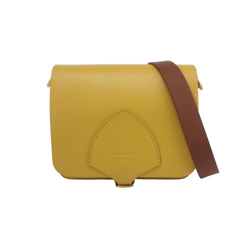 Burberry The Satchel牛皮搭扣斜挎包-0