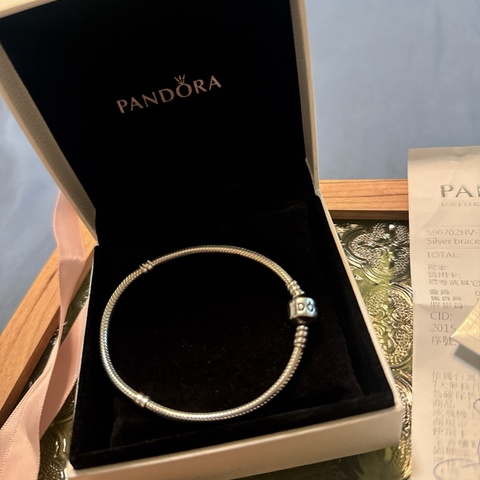 PANDORA 590702HV-19 蛇鍊手鍊（漢神本館店購入）