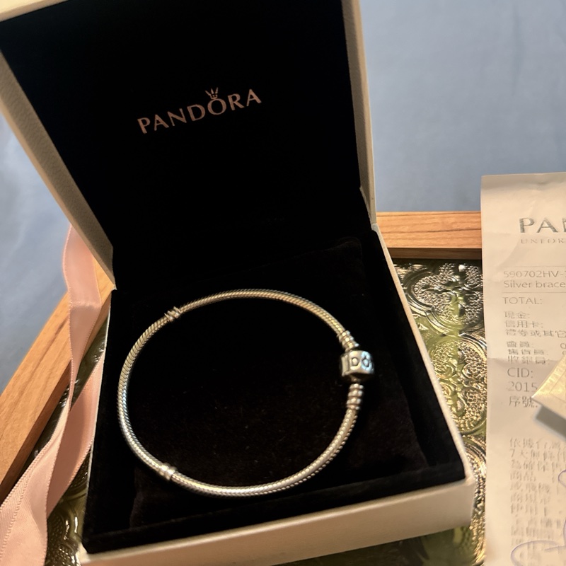 PANDORA 590702HV-19 蛇鍊手鍊（漢神本館店購入）-0