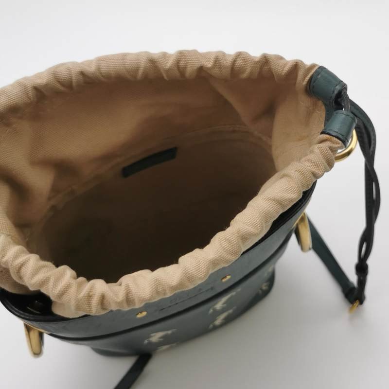 Chloe Roy 小號牛皮拼色小馬圖案穿孔圓環斜挎包單肩包-6