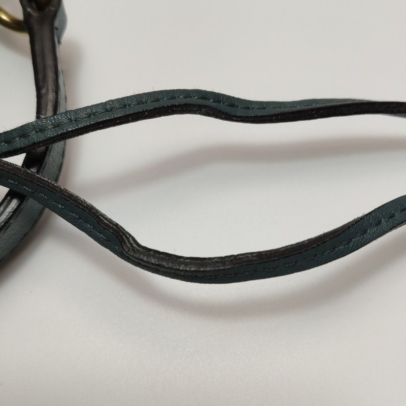 Chloe Roy 小號牛皮拼色小馬圖案穿孔圓環斜挎包單肩包-11