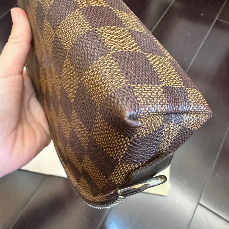 LV 棋盤格 貝殼 化妝包 pm-8