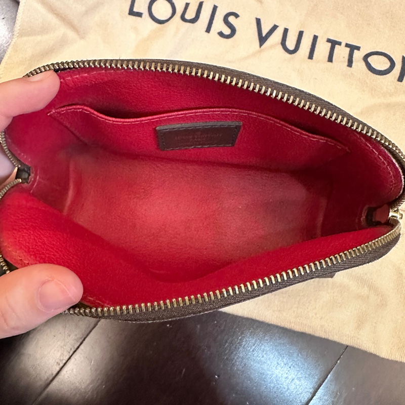 LV 棋盤格 貝殼 化妝包 pm-11