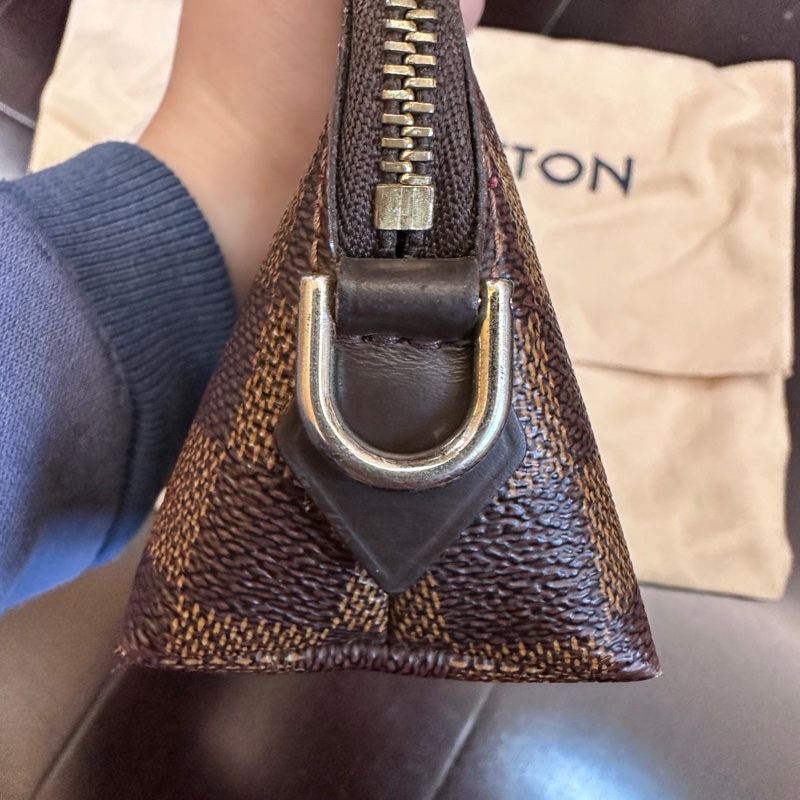 LV 棋盤格 貝殼 化妝包 pm-12