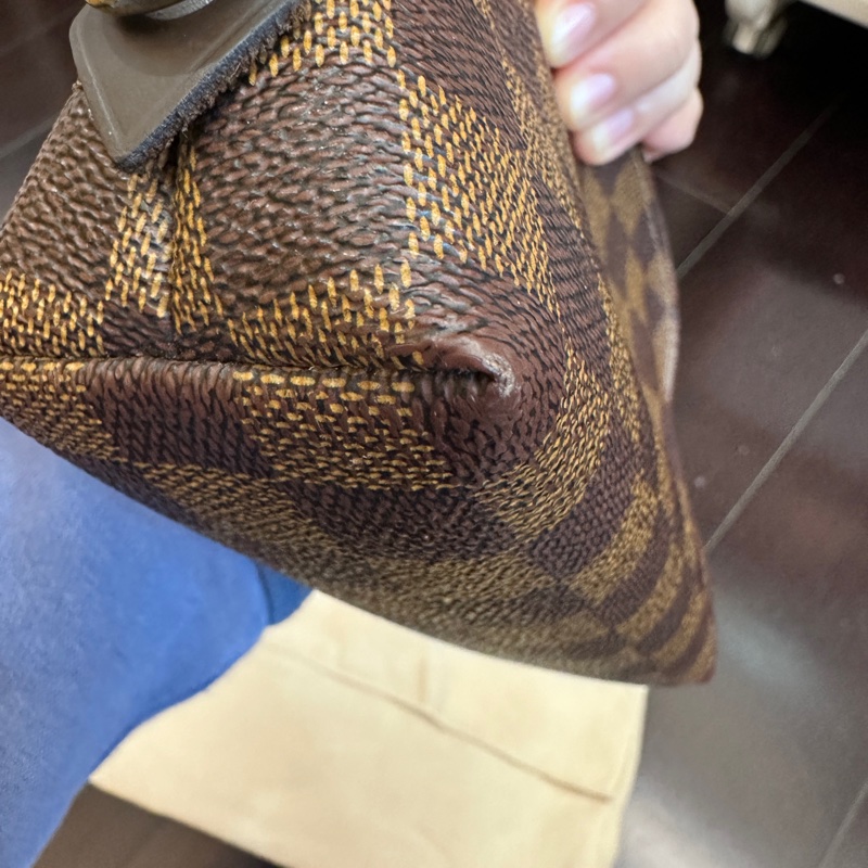 LV 棋盤格 貝殼 化妝包 pm-16