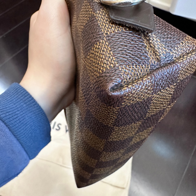 LV 棋盤格 貝殼 化妝包 pm-17