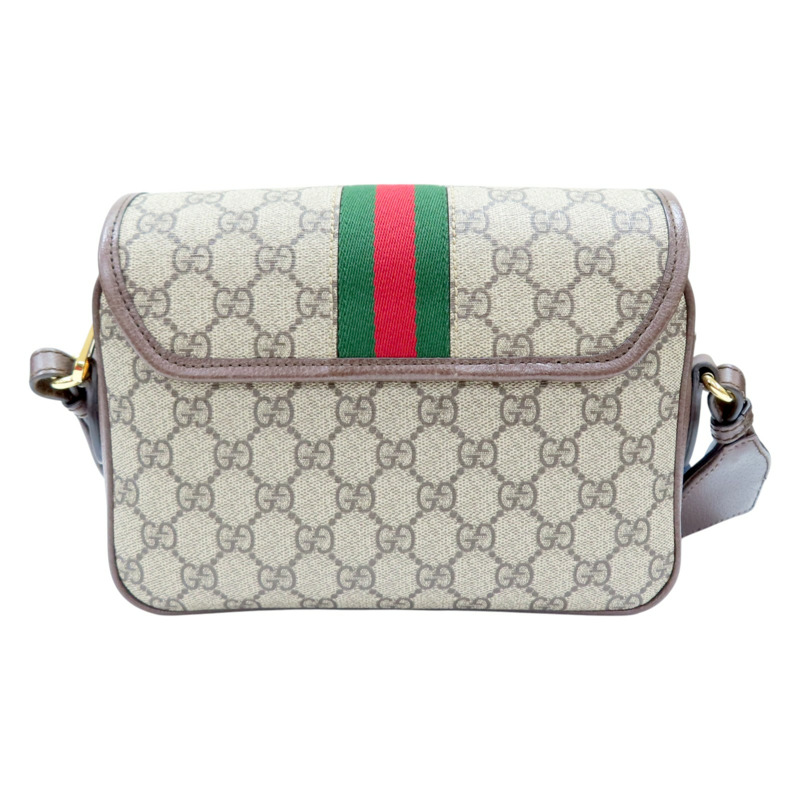 棕色 牛皮 GG帆布 ophidia small shoulder bag 肩背包【GUCCI 古馳】 722117-1
