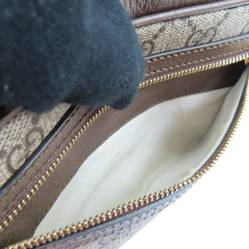 棕色 牛皮 GG帆布 ophidia small shoulder bag 肩背包【GUCCI 古馳】 722117-5