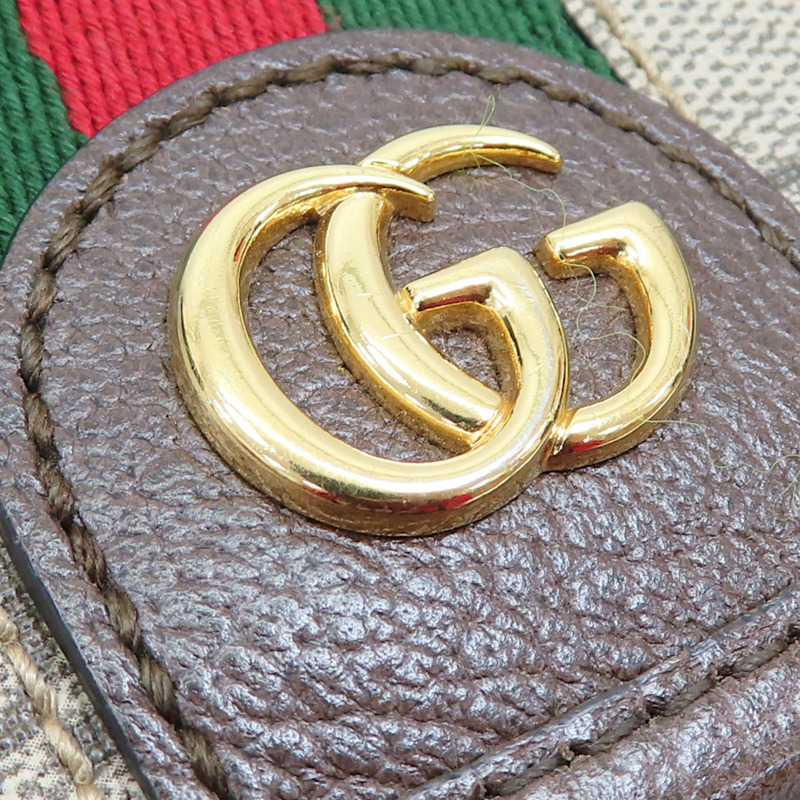 棕色 牛皮 GG帆布 ophidia small shoulder bag 肩背包【GUCCI 古馳】 722117-17