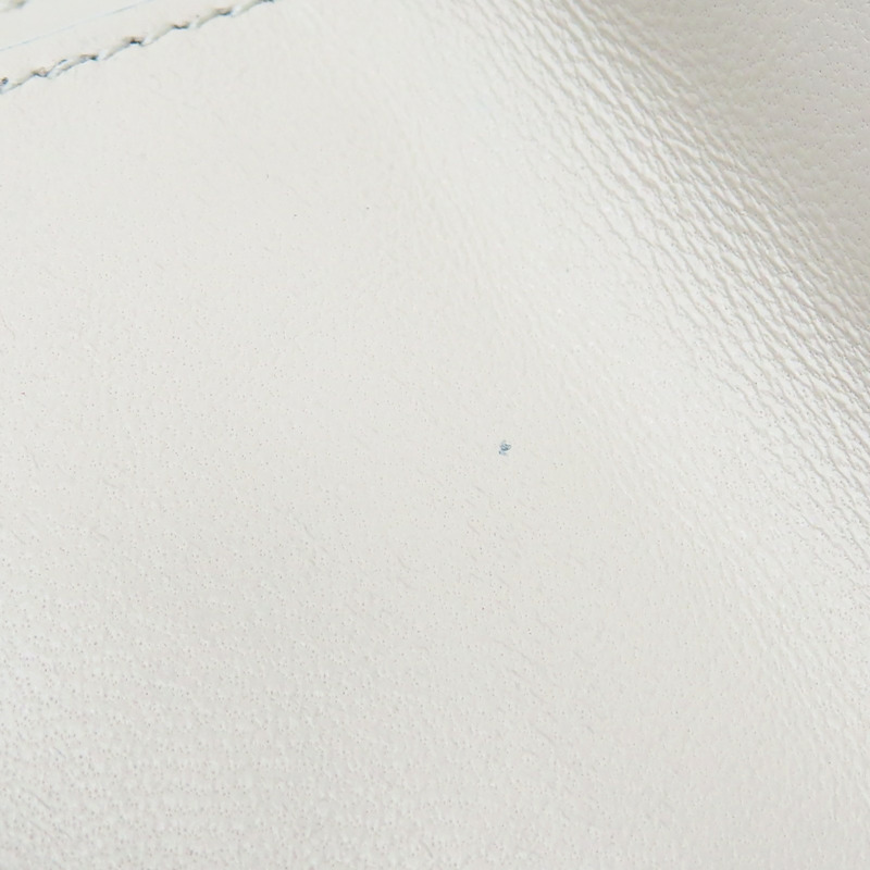 白色 牛皮mini wallet 兩折 扣式短夾【SAINT LAURENT YSL 聖羅蘭】 TGN787557-12