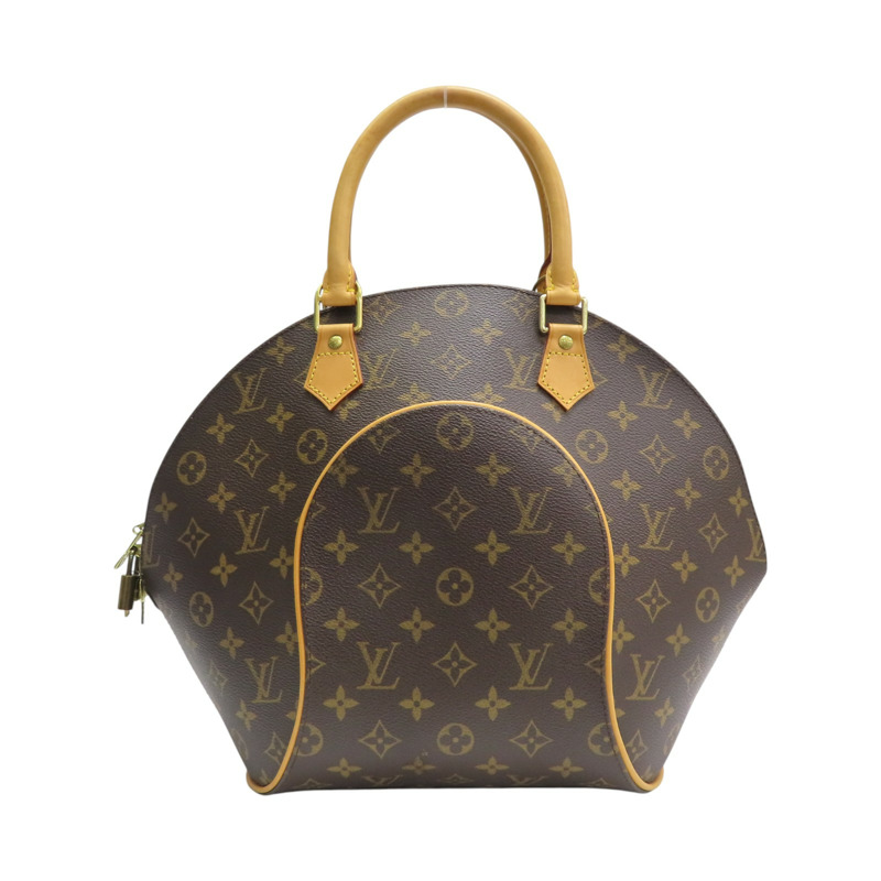 棕色 原花帆布 Ellipse MM 手提包【LOUIS VUITTON LV 路易威登】 M51126-0