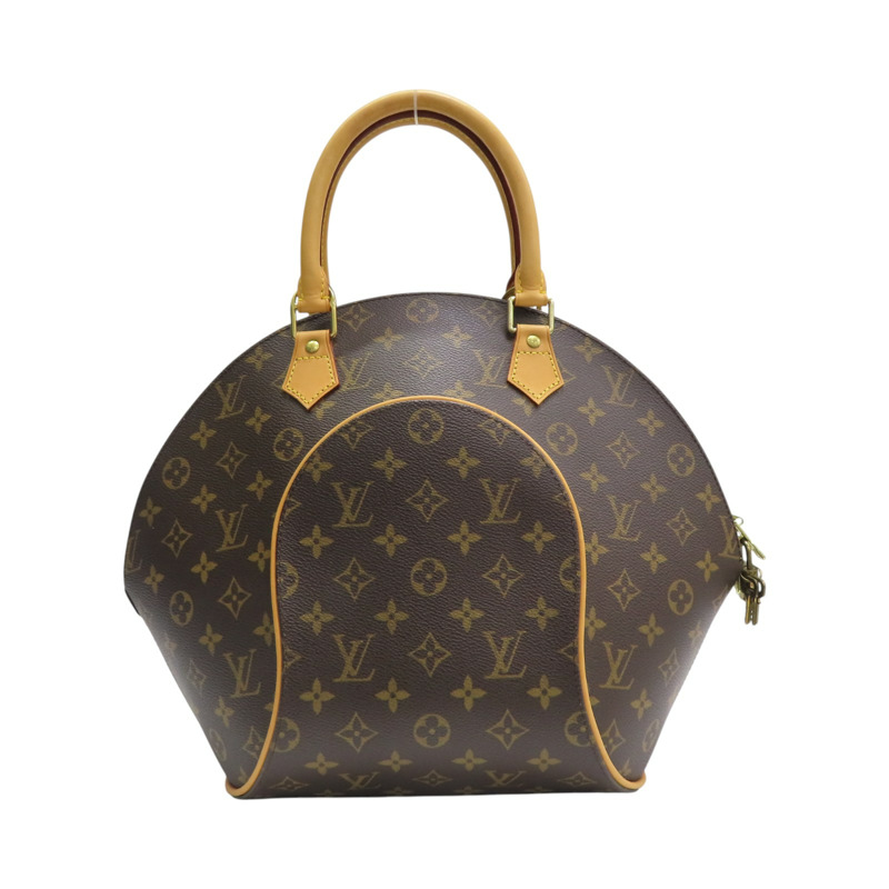 棕色 原花帆布 Ellipse MM 手提包【LOUIS VUITTON LV 路易威登】 M51126-1