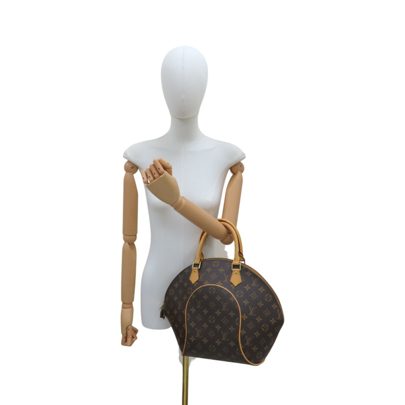 棕色 原花帆布 Ellipse MM 手提包【LOUIS VUITTON LV 路易威登】 M51126-8
