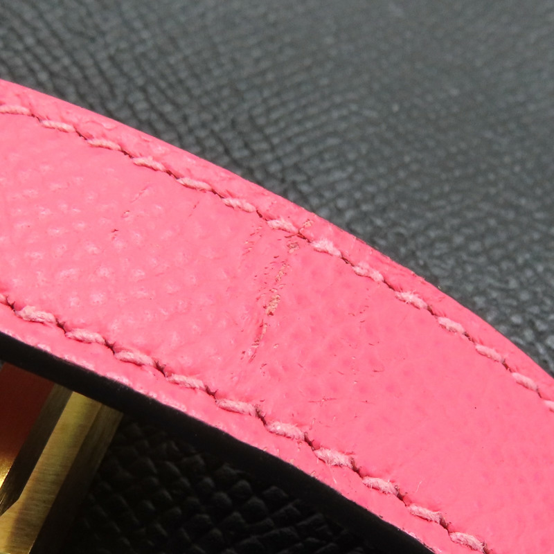 黑/洋紅玫瑰 Epsom牛皮 Birkin 30 柏金包 手提包 金釦 A刻【HERMES 愛馬仕】 H047694CZ00-14