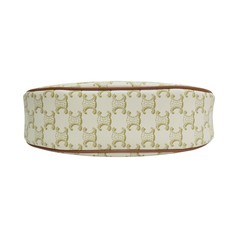 白色 Triomphe 帆布 AVA BAG 肩背包【CELINE 賽琳】 193952BZJ.01BC-3