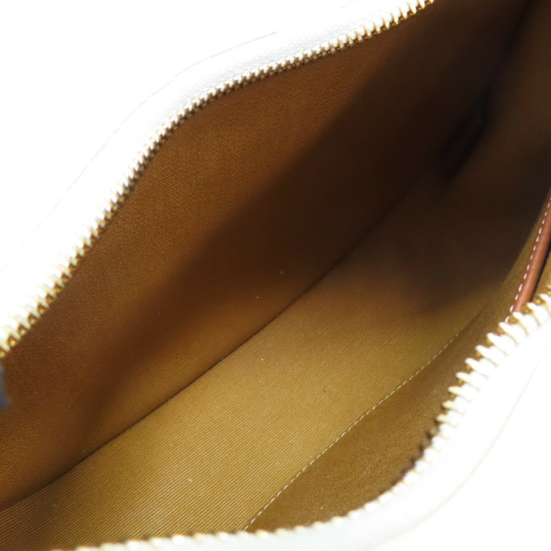 白色 Triomphe 帆布 AVA BAG 肩背包【CELINE 賽琳】 193952BZJ.01BC-6