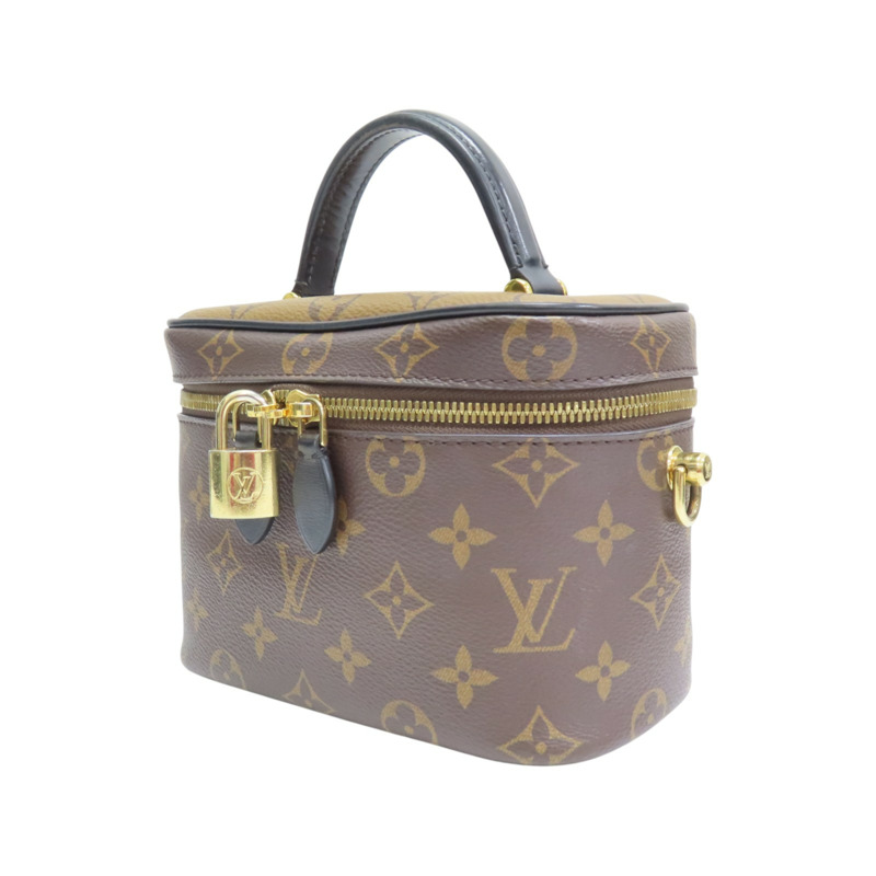 棕色 原花帆布 Vanity 兩用包 無鑰匙【LOUIS VUITTON LV 路易威登】 M45165-2