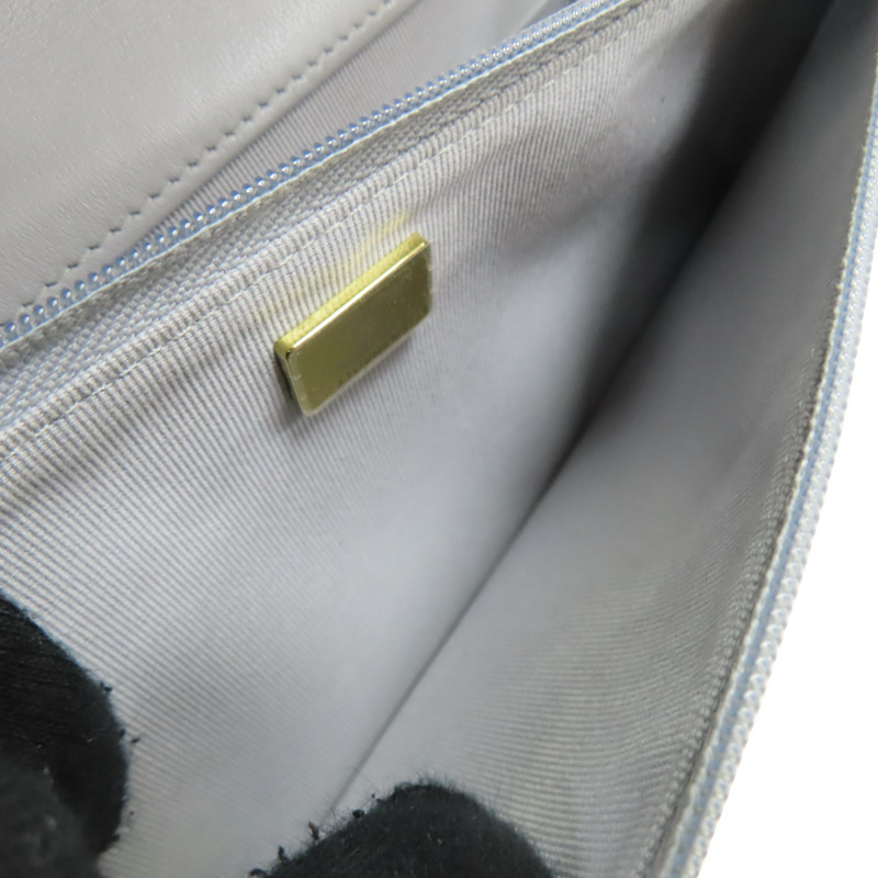 灰色 荔枝紋 牛皮 WOC 鏈帶 肩背包【CHANEL 香奈兒】-6