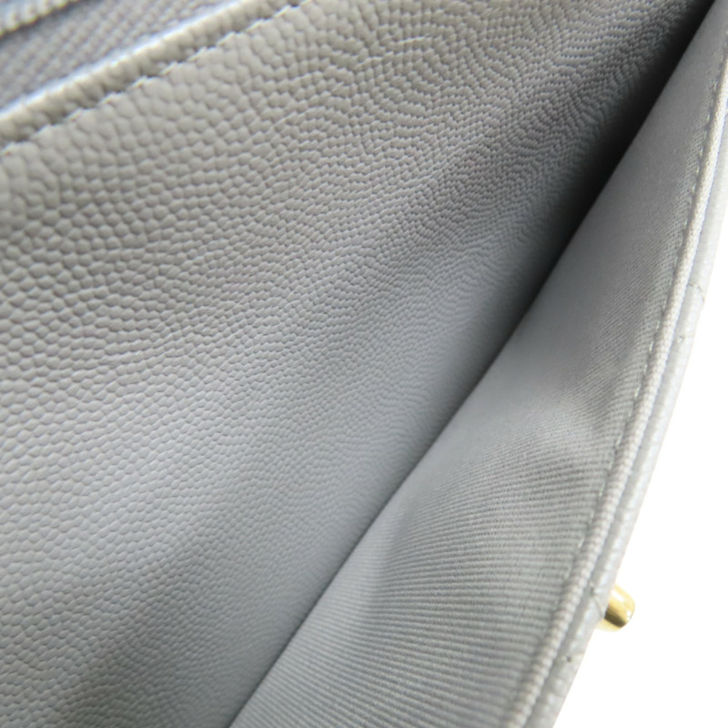 灰色 荔枝紋 牛皮 WOC 鏈帶 肩背包【CHANEL 香奈兒】-7