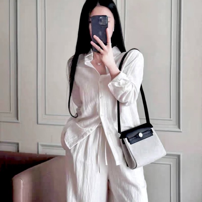 HERMES Herbag zip 20 - 熊貓銀 K-1