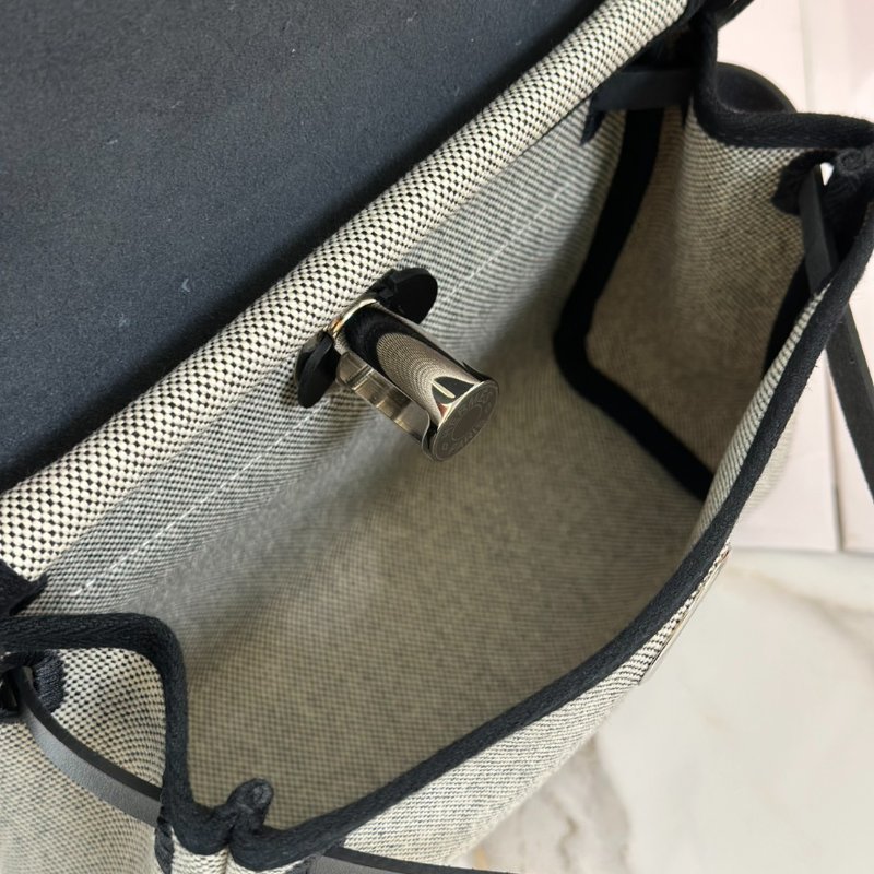 HERMES Herbag zip 20 - 熊貓銀 K-3