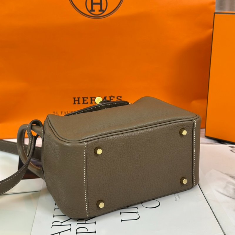 HERMES Mini lindy - 灰金 Y-2