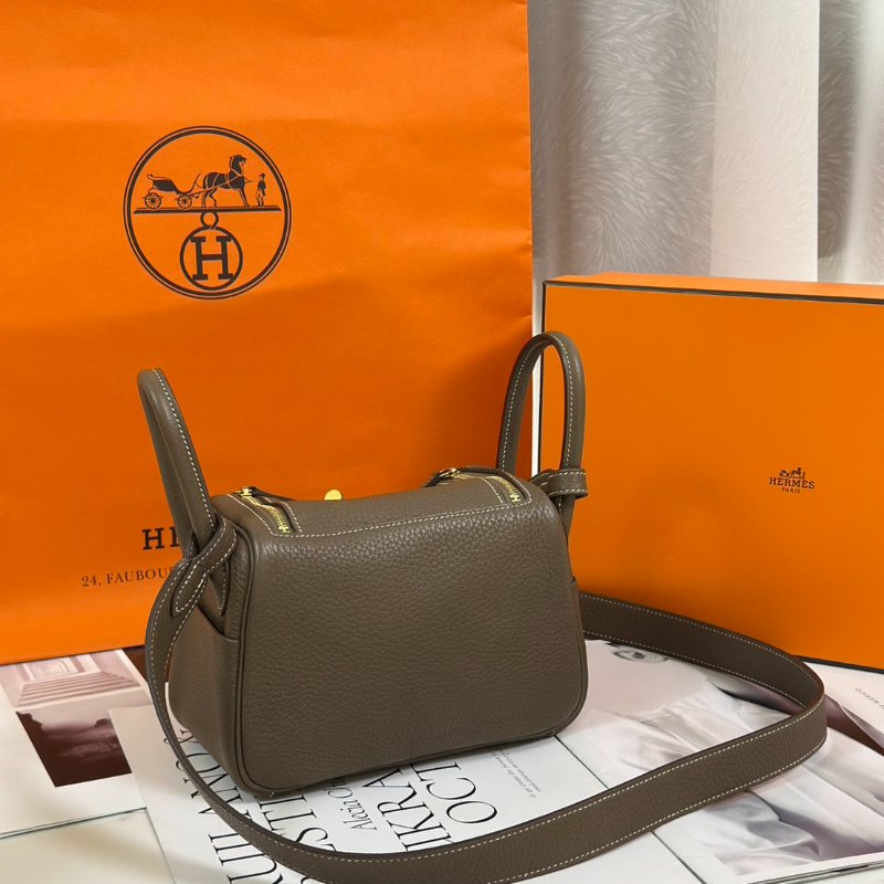 HERMES Mini lindy - 灰金 Y-3
